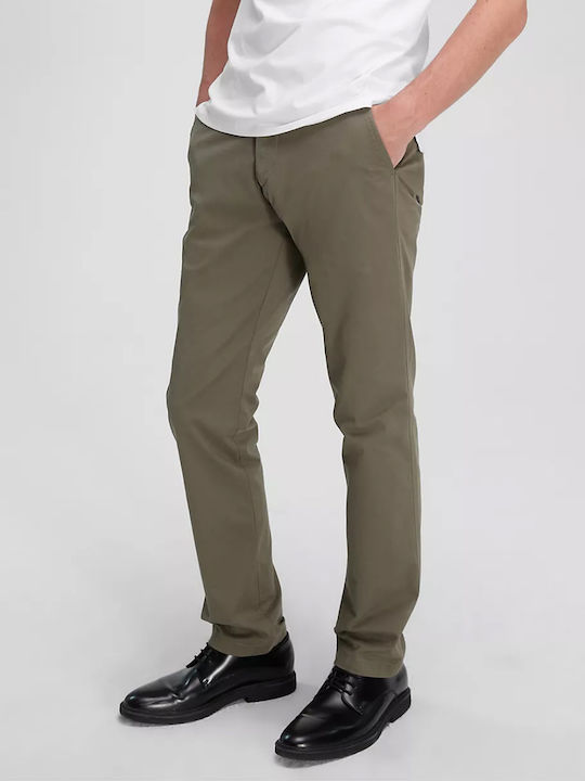 Παντελόνι Chino σε Slim Εφαρμογή Χακί