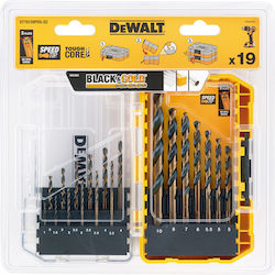 Dewalt Σετ 19 Διαμαντοτρύπανα HSS με Κυλινδρικό Στέλεχος για Μέταλλο Dewalt Σετ 19 Διαμαντοτρύπανα HSS με Κυλινδρικό Στέλεχος για Μέταλλο