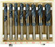 Silver Star Set of 8 Diamond Drills Cobaltium with Cylindrical Shank for Metal