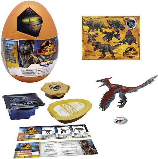 Jazwares Dino Surprise Jurassic World για 3+ Ετών (Διάφορα Σχέδια)
