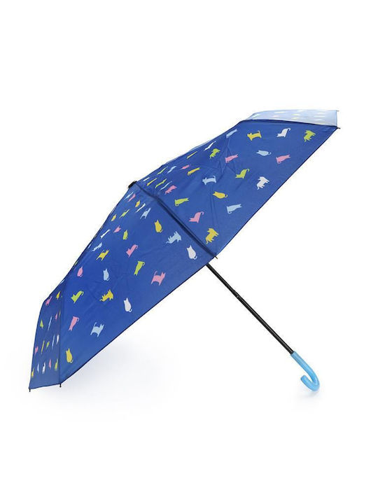 Balvi Umbrelă de ploaie Compact Albastru