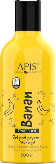 Apis Natural Cosmetics Fruit Shot Gel De Duș Hidratant Cu Miros De Banană 500ml