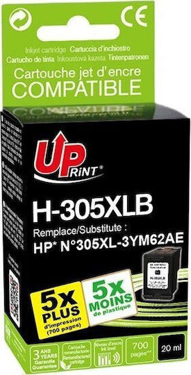 Uprint Συμβατό Μελάνι Εκτυπωτή InkJet HP Μαύρο 1τμχ