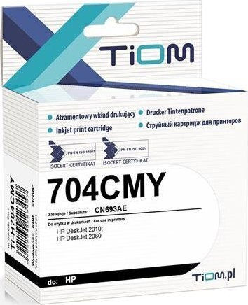 Tiom Съвместимо Мастило За Принтер InkJet HP 7 мл Множество (Цвят) 1 бр