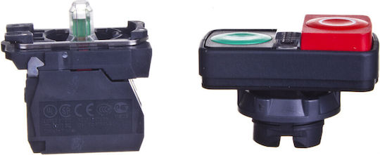 Schneider Electric Schalter Druckknopf Doppelter Rot 1Stück