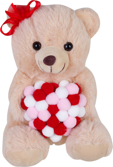 Much toys & gifts Λούτρινο Αρκουδάκι Αγίου Βαλεντίνου 20 εκ.