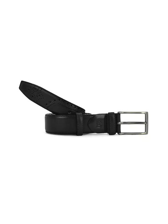 Monte Napoleone Men's Belt Black