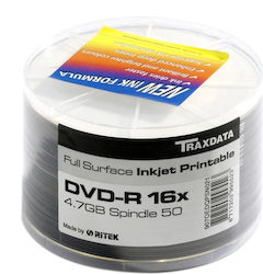 Traxdata Εγγράψιμα DVD-R 4.7GB 50τμχ