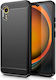 Techsuit Carbon Back Cover Silicon Negru (Samsung Galaxy Xcover7)