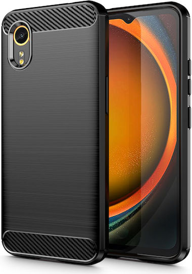 Techsuit Carbon Back Cover Silicon Negru (Samsung Galaxy Xcover7)