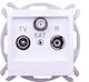 Ospel TV Antenna Socket Aerial in White color GPA-YSP M 00