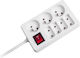 Rebel Steckdosenleiste 7 Positionen mit USB-A, Schalter und Kabel 1.5m