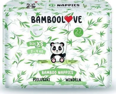 Bamboolove Klebeband-Windeln Bamboolove für 2-4kg 27cm