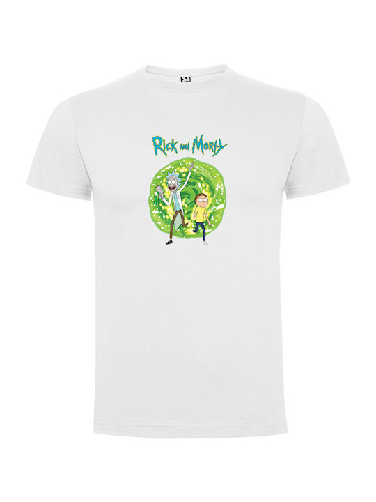 Tshirtakias T-shirt Rick And Morty Λευκό