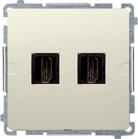 Kontakt-Simon Πρίζα HDMI σε Μπεζ χρώμα BMGHDMI2.01/12