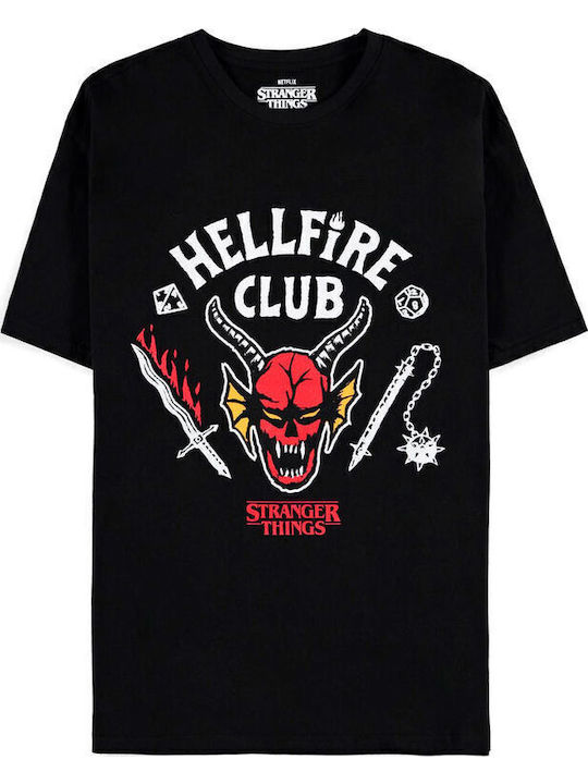 Difuzed Stranger Things T-shirt Schwarz Difuzed Stranger Things T-shirt Schwarz