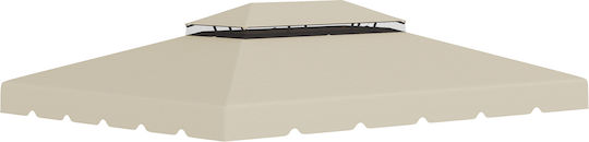 Outsunny Replacement Umbrella's Fabric Beige 3x4m