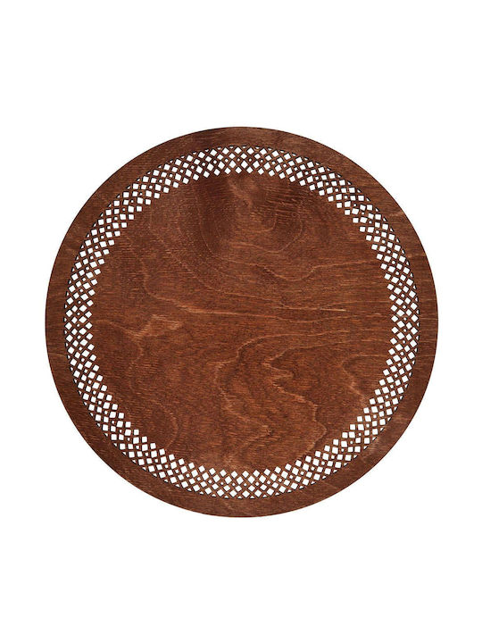 Hermia Placemats Lemn Roșu 36x36cm 4buc