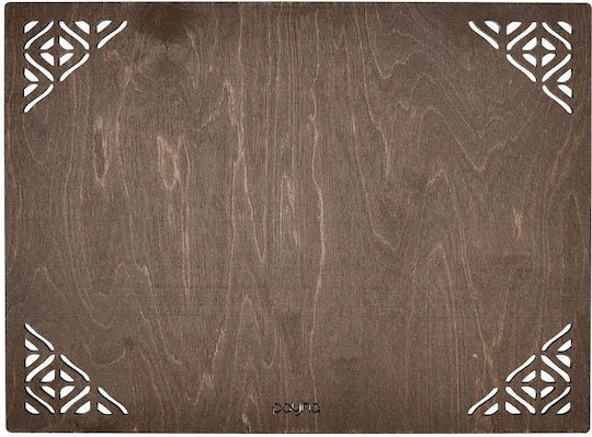 Hermia Placemats Lemn Maro 33x45cm 4buc