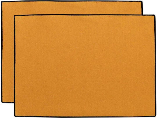 Winkler Platzdeckchen Stoff Gelb 33x45cm 2Stück