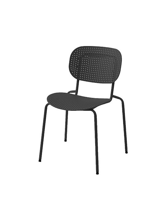 Janna Kitchen Polypropylene Chair Black 50x51x81cm