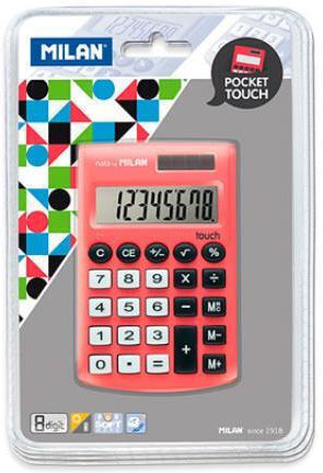 Milan Calculator Pocket in Red Color 1pcs