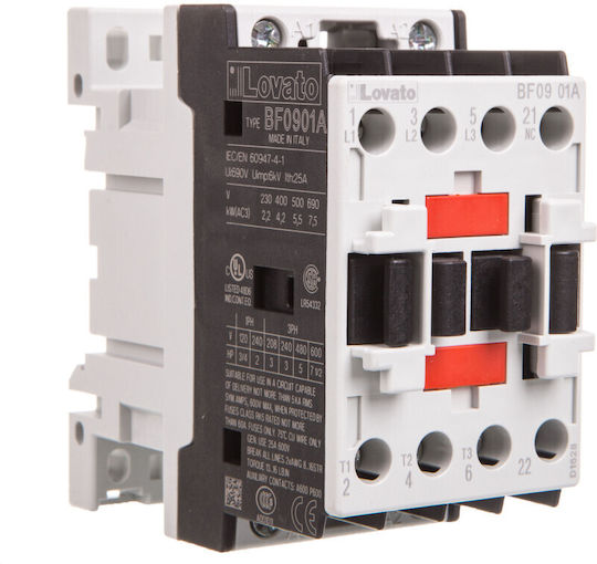 Lovato Electric Phase Relays 9A Triple Pole with Voltage 24V