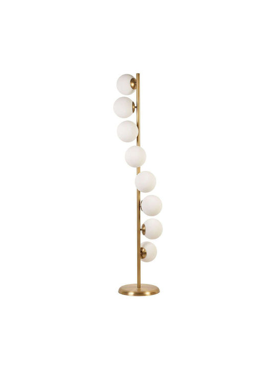 Opviq Simay Stehleuchte H155xB30cm. mit Fassung für Lampe E27 Gelb
