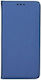 Reno 5 Book Fabric Silicone Plastic Navy Blue (OPPO RENO 5 5G X3 LITE) 5G X3