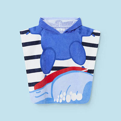 Mayoral Kids Beach Poncho Blue