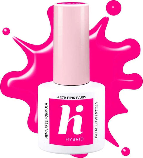 Hi Hybrid Ημιμόνιμο Βερνίκι Νυχιών pink paris #279 5ml