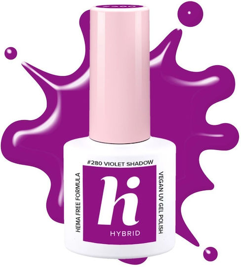 Hi Hybrid Хибриден Лак за Нокти Violet Shadow #280 5мл 1бр