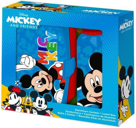 Kids Euroswan Plastic Kids' Lunch Set Mickey Blue