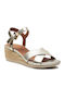 D Ischia Corda Women's Platform Espadrilles Gold