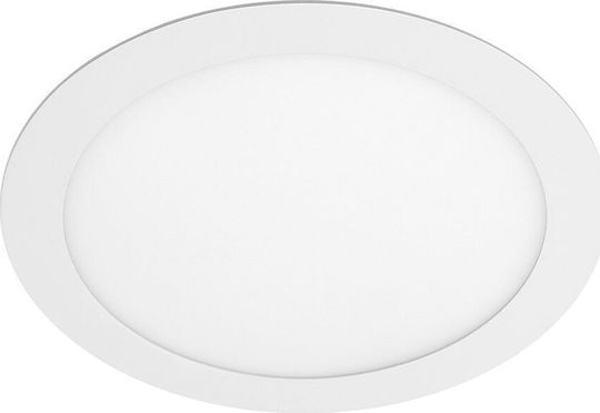 Gtv Кръгла Вграден LED Панел 19W с Топло бяло Светлина 3000К