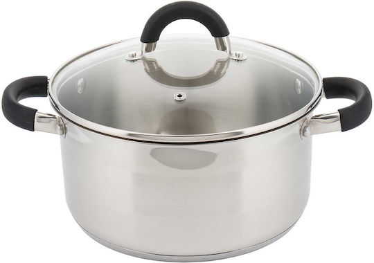 KING Hoff Tiefer Edelstahl-Topf 6Es / 24cm