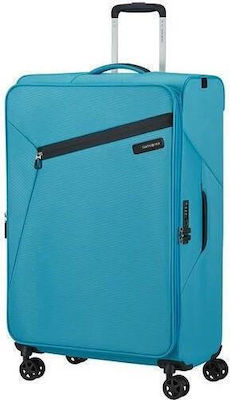 Samsonite Litebeam Spinner Großer Reisekoffer Ocean Blue mit 4 Räder Höhe 77cm