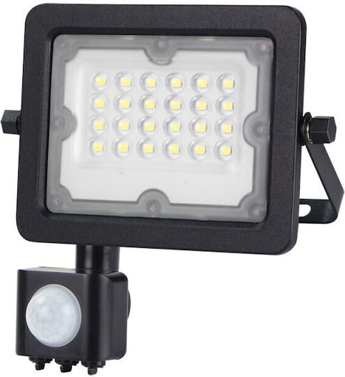 Lumax Προβολέας LED 20W με Αισθητήρα Κίνησης