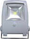 Lumax Водоустойчив LED Прожектор 10W Студено Бяло 6000K с Motion Sensor IP65