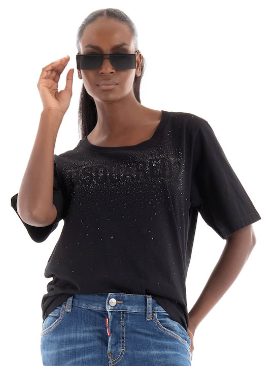 Dsquared2 Easy Femeie Tricou Black