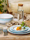 Ιωνία Sky Porcelain Dinnerware Set White 20pcs