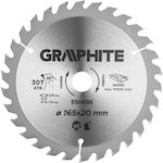 Graphite 55H686 Δίσκος Κοπής Ξύλου 165mm 30τμχ