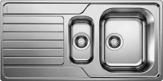 Blanco Dinas 6 S Ένθετος Inox Brushed Μ100xΠ50cm Γκρι Blanco Dinas 6 S Ένθετος Inox Brushed Μ100xΠ50cm Γκρι