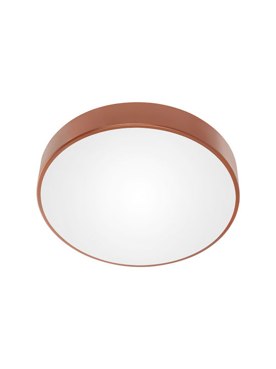 Orno Metallic Ceiling Mount Light with Socket E27 in Copper color
