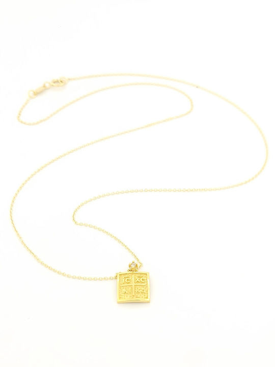 Halskette Konstantin Amulett aus Gold 14K mit Diamant