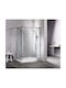 Tema Shower Cabin for Shower with Hinged Door 80x90x185cm Clear Glass Chrome