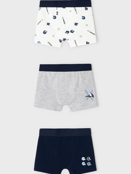 Mayoral Kids Boxers Set Navy Blue 3pcs