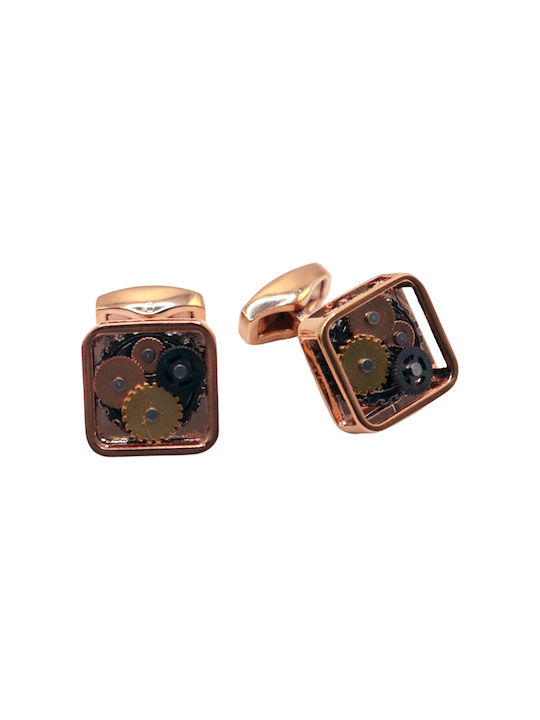 Cufflinks of Steel Rose Gold