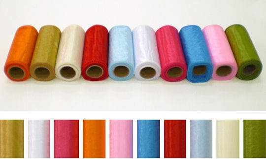 Dekorationsstoff Organza 15x1000cm Lila
