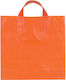 Plastic Packaging Bag with Handle 40x40x5cm Orange